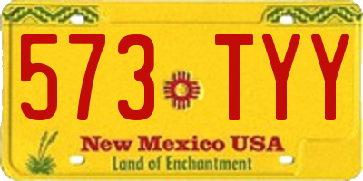 NM license plate 573TYY