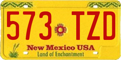 NM license plate 573TZD