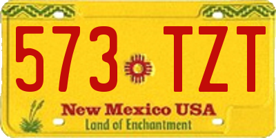 NM license plate 573TZT