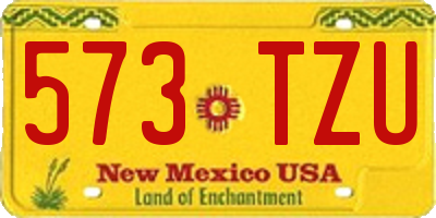 NM license plate 573TZU