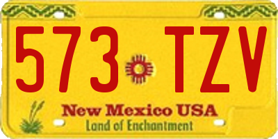 NM license plate 573TZV