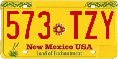 NM license plate 573TZY