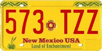 NM license plate 573TZZ