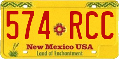 NM license plate 574RCC