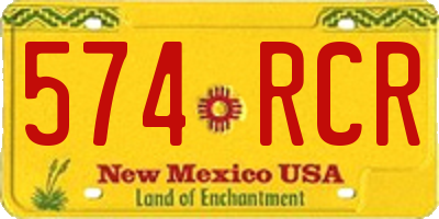 NM license plate 574RCR