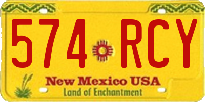 NM license plate 574RCY