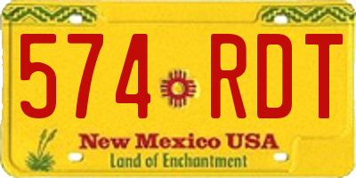 NM license plate 574RDT
