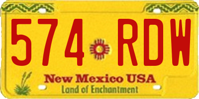 NM license plate 574RDW