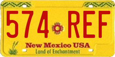 NM license plate 574REF