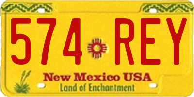 NM license plate 574REY