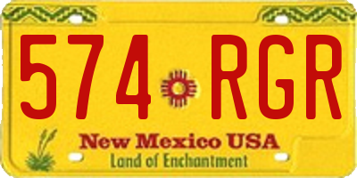 NM license plate 574RGR