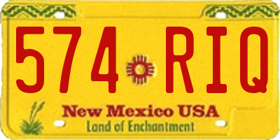 NM license plate 574RIQ
