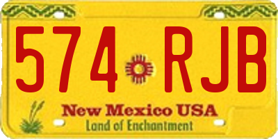 NM license plate 574RJB