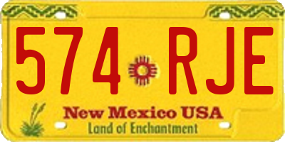 NM license plate 574RJE