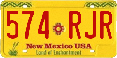 NM license plate 574RJR