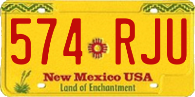NM license plate 574RJU