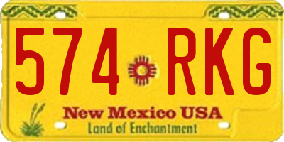 NM license plate 574RKG