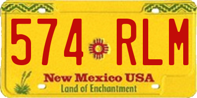 NM license plate 574RLM