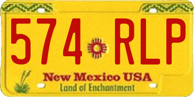 NM license plate 574RLP
