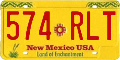 NM license plate 574RLT