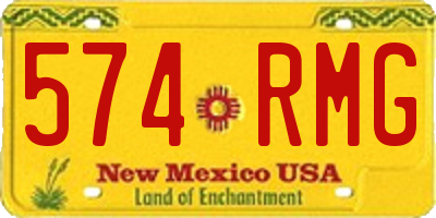 NM license plate 574RMG