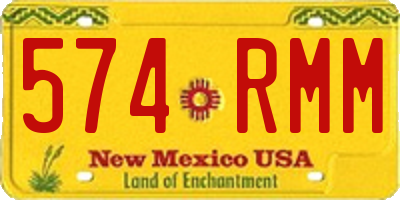 NM license plate 574RMM