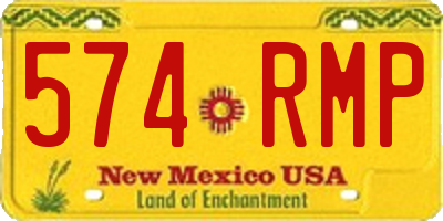NM license plate 574RMP