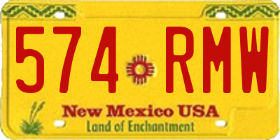 NM license plate 574RMW