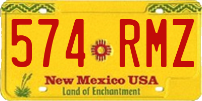 NM license plate 574RMZ