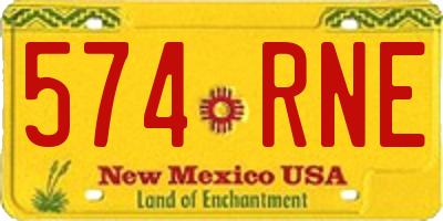NM license plate 574RNE