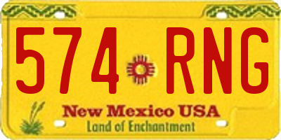 NM license plate 574RNG