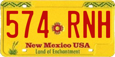 NM license plate 574RNH