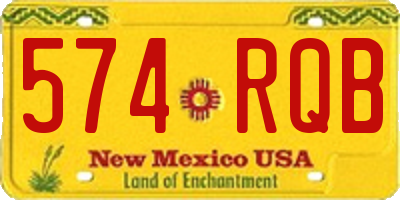NM license plate 574RQB