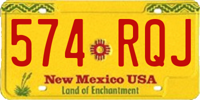 NM license plate 574RQJ