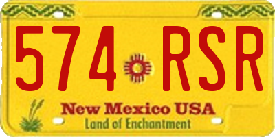 NM license plate 574RSR