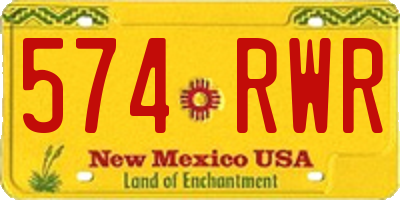 NM license plate 574RWR
