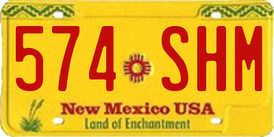 NM license plate 574SHM