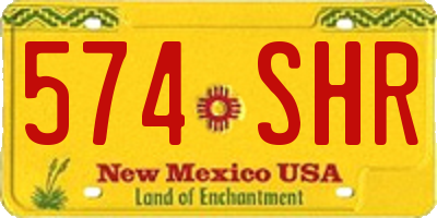 NM license plate 574SHR