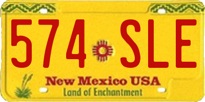 NM license plate 574SLE
