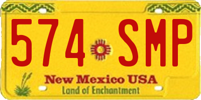 NM license plate 574SMP