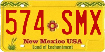 NM license plate 574SMX
