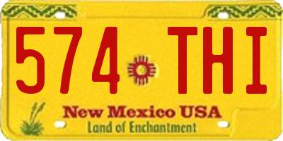 NM license plate 574THI