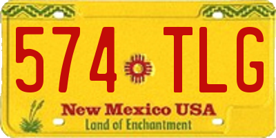 NM license plate 574TLG