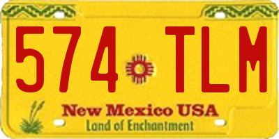 NM license plate 574TLM