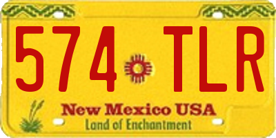 NM license plate 574TLR