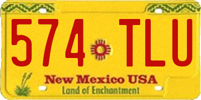 NM license plate 574TLU