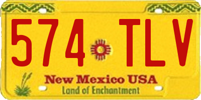 NM license plate 574TLV