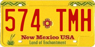 NM license plate 574TMH