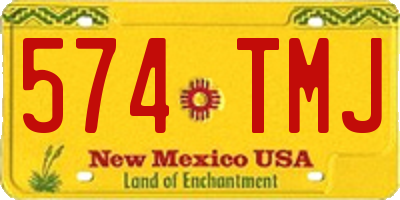 NM license plate 574TMJ