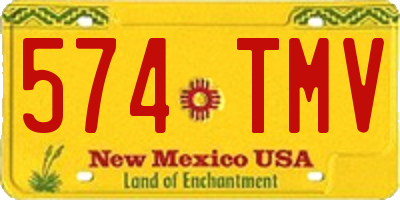 NM license plate 574TMV
